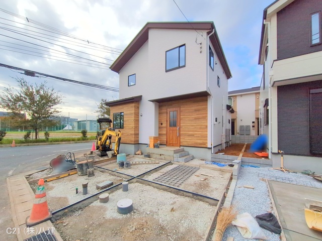 千葉県柏市柏の葉５丁目の新築戸建て外構写真 2025年11月19日撮影