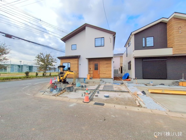 千葉県柏市柏の葉５丁目の新築戸建て外構写真 2025年11月19日撮影