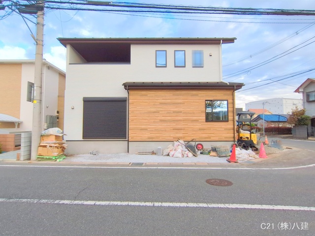 千葉県柏市柏の葉５丁目の新築戸建て外構写真 2025年11月19日撮影