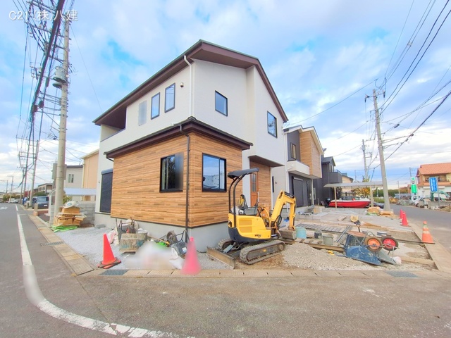 千葉県柏市柏の葉５丁目の新築戸建て外構写真 2025年11月19日撮影