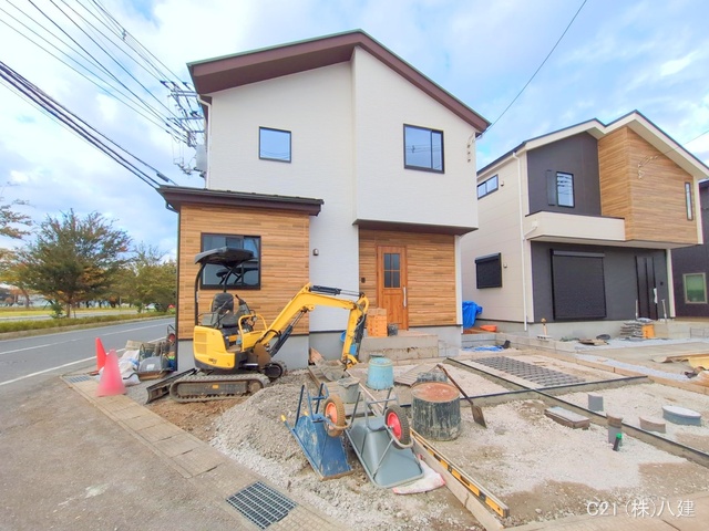 千葉県柏市柏の葉５丁目の新築戸建て外構写真 2025年11月19日撮影