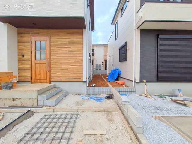 千葉県柏市柏の葉５丁目の新築戸建て外構写真 2025年11月19日撮影