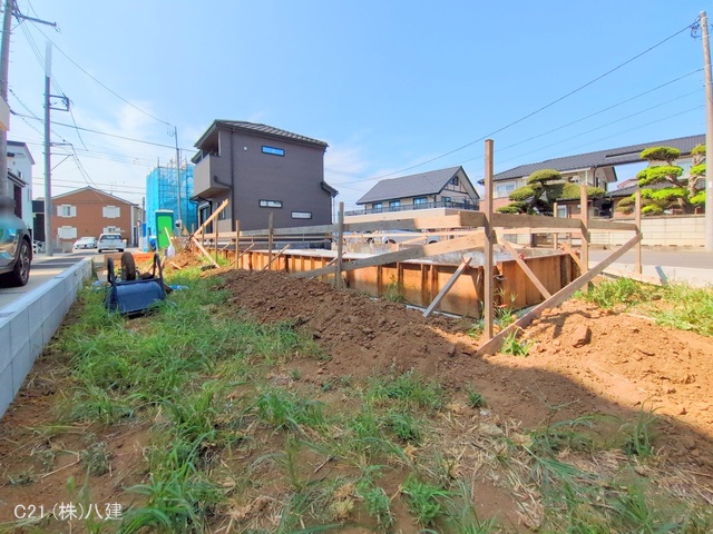 千葉県柏市花野井の新築戸建て基礎写真 2025年8月26日撮影