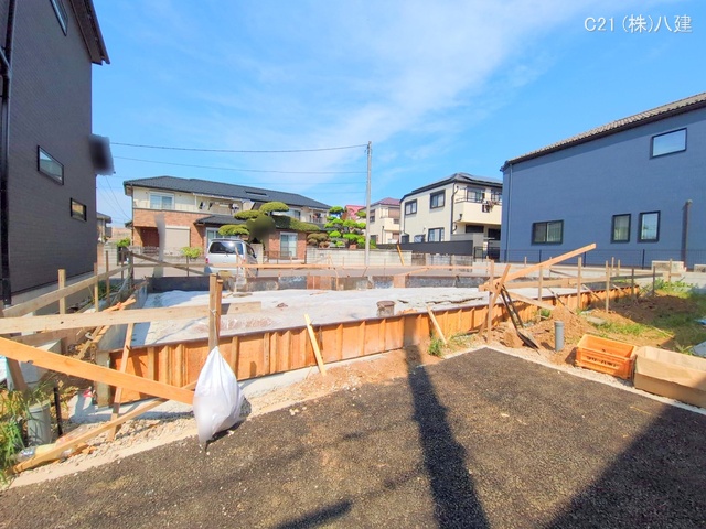 千葉県柏市花野井の新築戸建て基礎写真 2025年8月26日撮影