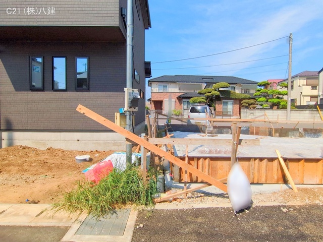 千葉県柏市花野井の新築戸建て基礎写真 2025年8月26日撮影