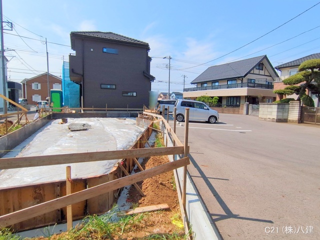 千葉県柏市花野井の新築戸建て基礎写真 2025年8月26日撮影