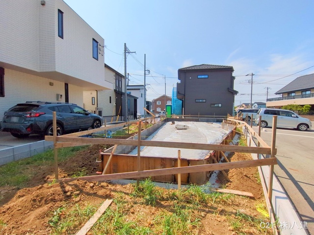 千葉県柏市花野井の新築戸建て基礎写真 2025年8月26日撮影