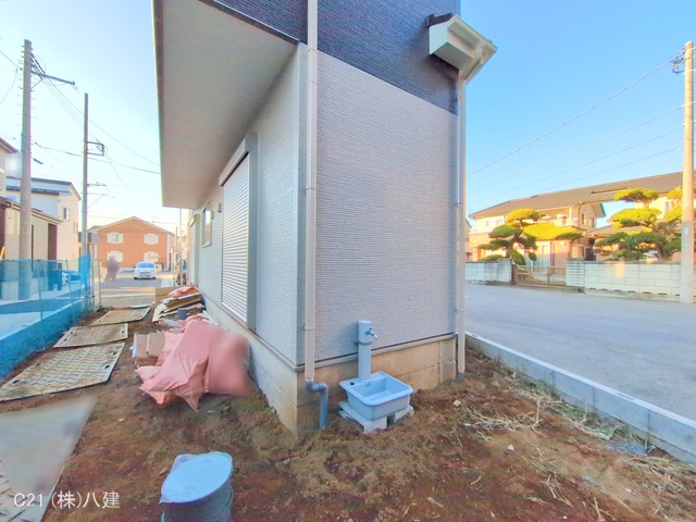 千葉県柏市花野井の新築戸建て外構写真 2025年11月18日撮影