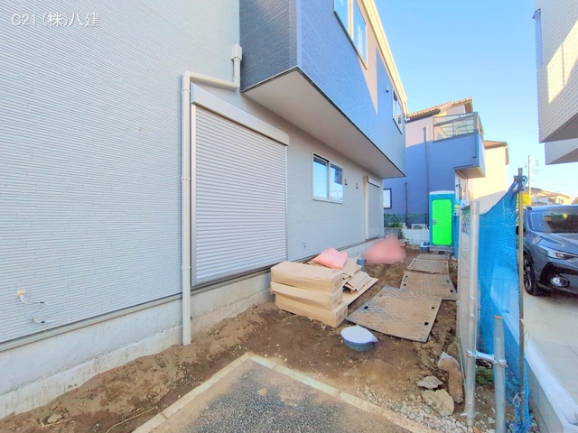 千葉県柏市花野井の新築戸建て外構写真 2025年11月18日撮影