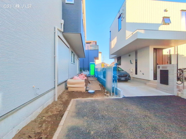 千葉県柏市花野井の新築戸建て外構写真 2025年11月18日撮影