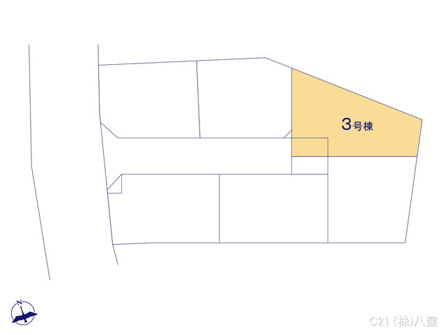 千葉県柏市花野井の新築戸建て全体区画図 ※図面と異なる場合は現況を優先