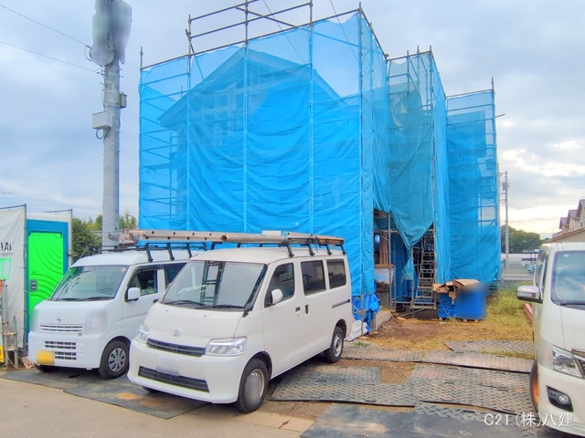 千葉県柏市大室の新築戸建て上棟写真 2025年10月5日撮影