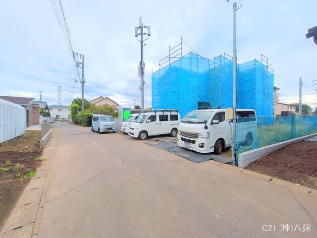 千葉県柏市大室の新築戸建て上棟写真 2025年10月5日撮影