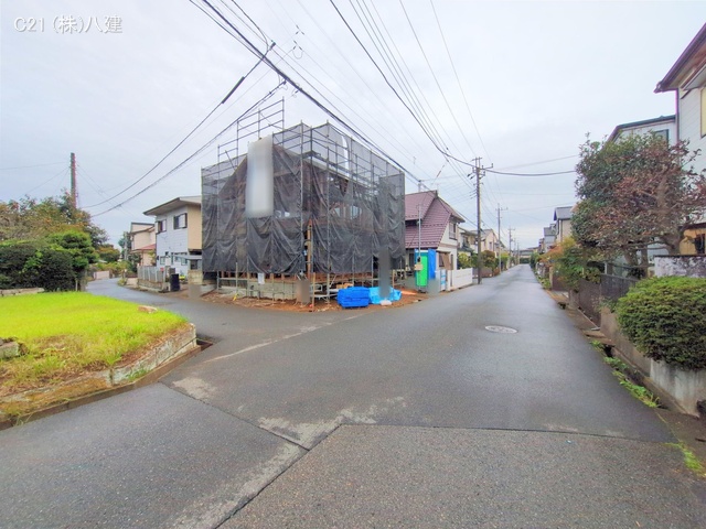 千葉県柏市加賀２丁目の新築戸建て上棟写真 2025年10月21日撮影