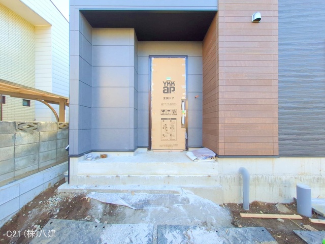 千葉県柏市加賀２丁目の新築戸建て外構写真 2025年11月18日撮影