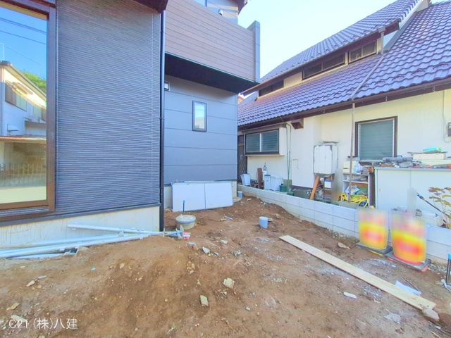 千葉県柏市加賀２丁目の新築戸建て外構写真 2025年11月18日撮影