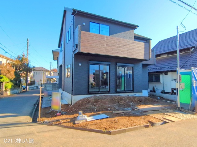 千葉県柏市加賀２丁目の新築戸建て外構写真 2025年11月18日撮影