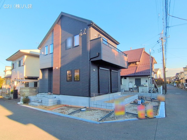 千葉県柏市加賀２丁目の新築戸建て外構写真 2025年12月15日撮影