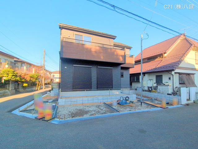 千葉県柏市加賀２丁目の新築戸建て外構写真 2025年12月15日撮影