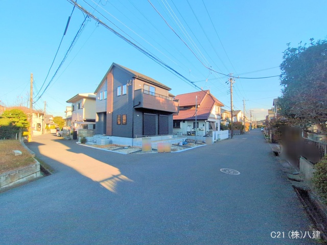 千葉県柏市加賀２丁目の新築戸建て外構写真 2025年12月15日撮影