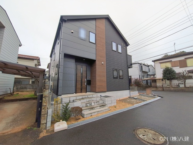 千葉県柏市加賀２丁目の新築戸建て外構写真 2026年1月6日撮影