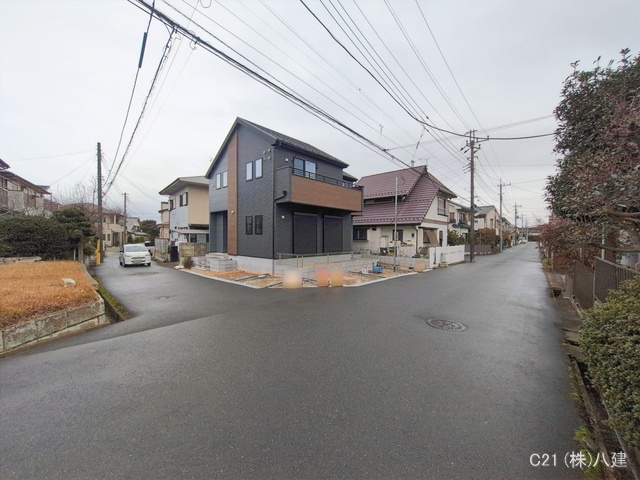 千葉県柏市加賀２丁目の新築戸建て外構写真 2026年1月6日撮影