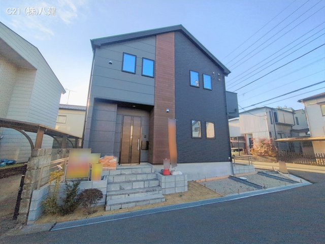千葉県柏市加賀２丁目の新築戸建て外構写真 2026年2月4日撮影