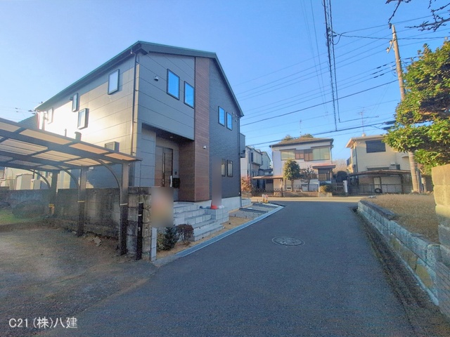千葉県柏市加賀２丁目の新築戸建て外構写真 2026年2月4日撮影