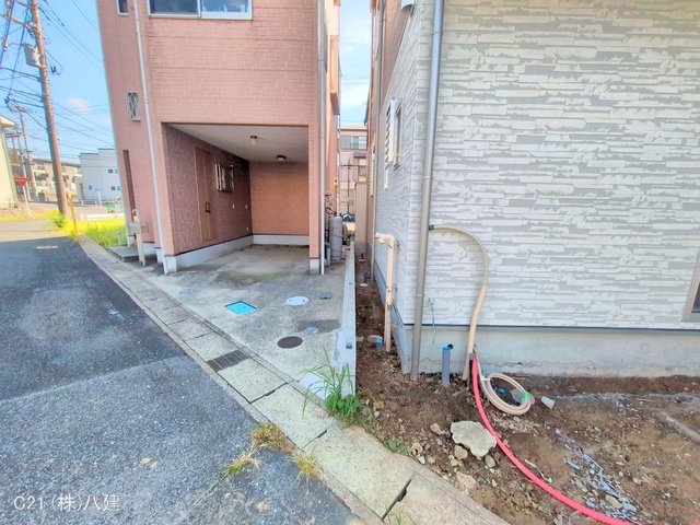 千葉県流山市平和台４丁目の新築戸建て外構写真 2025年9月25日撮影