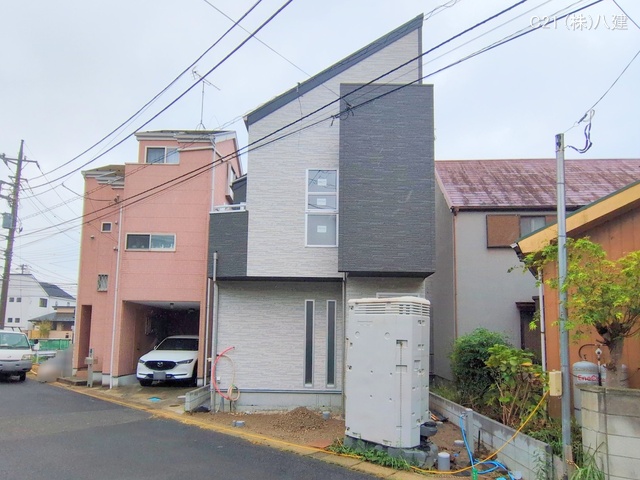 千葉県流山市平和台４丁目の新築戸建て外構写真 2025年10月14日撮影