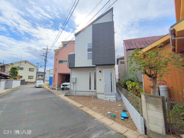 千葉県流山市平和台４丁目の新築戸建て外構写真 2025年11月10日撮影