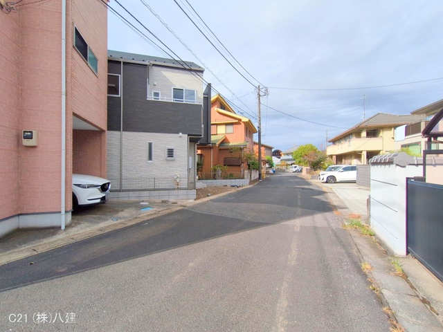 千葉県流山市平和台４丁目の新築戸建て外構写真 2025年11月10日撮影