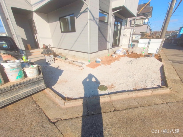 千葉県柏市みどり台2丁目の新築戸建て外構写真 2025年12月16日撮影