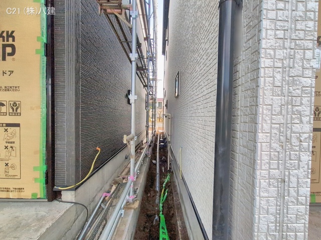 千葉県柏市大井の新築戸建て外構写真 2026年1月18日撮影