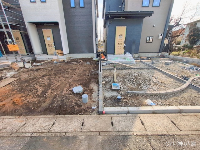 千葉県柏市大井の新築戸建て外構写真 2026年1月18日撮影