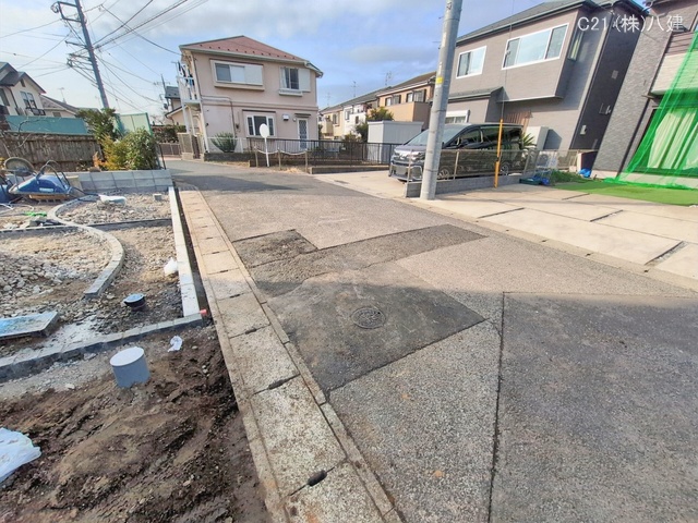 千葉県柏市大井の新築戸建て外構写真 2026年1月18日撮影