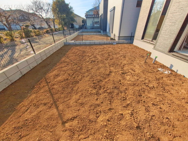 千葉県柏市大井の新築戸建て外構写真 2026年2月3日撮影