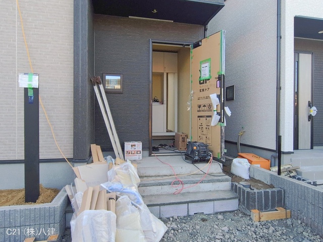 千葉県柏市大井の新築戸建て外構写真 2026年2月3日撮影