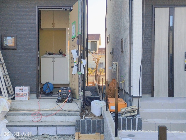 千葉県柏市大井の新築戸建て外構写真 2026年2月3日撮影