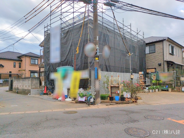 千葉県柏市しいの木台４丁目の新築戸建てシート写真 2025年11月17日撮影