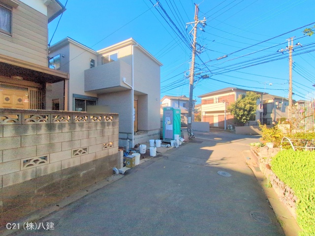 千葉県柏市しいの木台４丁目の新築戸建て外構写真 2025年12月3日撮影