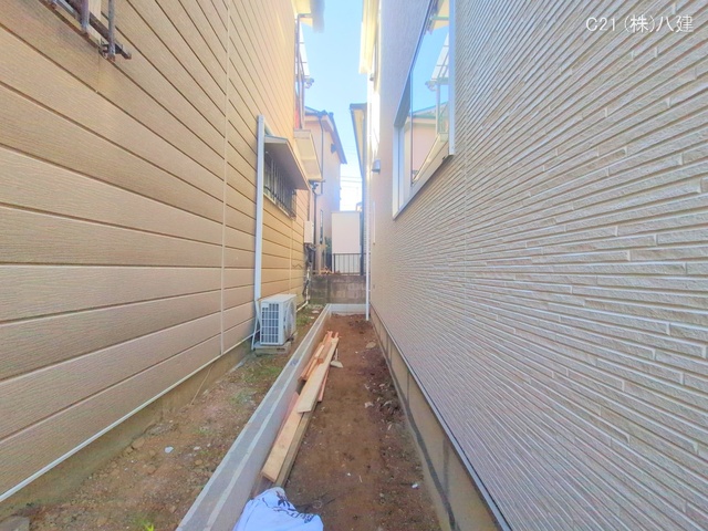 千葉県柏市しいの木台4丁目の新築戸建て外構写真 2025年12月3日撮影