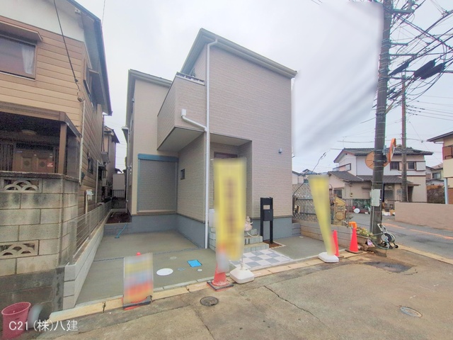 千葉県柏市しいの木台４丁目の新築戸建て外構写真 2025年12月23日撮影