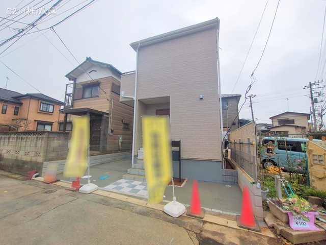 千葉県柏市しいの木台４丁目の新築戸建て外構写真 2025年12月23日撮影