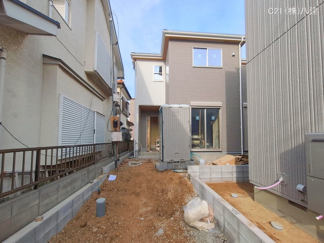 千葉県松戸市六高台２丁目の新築戸建て外構写真 2026年1月14日撮影