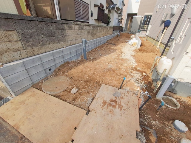 千葉県松戸市六高台２丁目の新築戸建て外構写真 2026年1月14日撮影