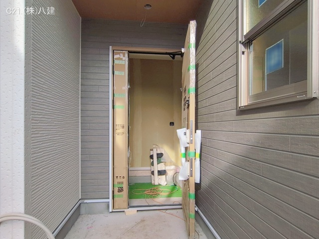 千葉県松戸市六高台２丁目の新築戸建て外構写真 2026年1月14日撮影