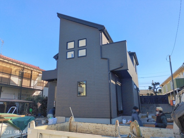 千葉県柏市布施の新築戸建て外構写真 2026年1月21日撮影