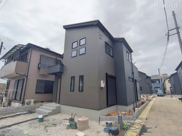 千葉県松戸市新作の新築戸建て外構写真 2026年2月23日撮影