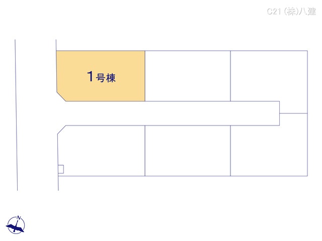 千葉県松戸市新作の新築戸建て全体区画図 ※図面と異なる場合は現況を優先